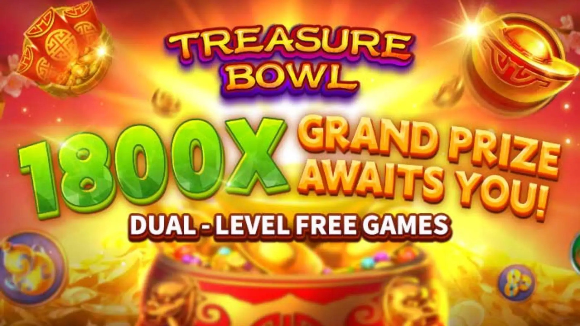 Multiplicadores Treasure Bowl 789br - 7777x Máximo com Tigela Dourada
